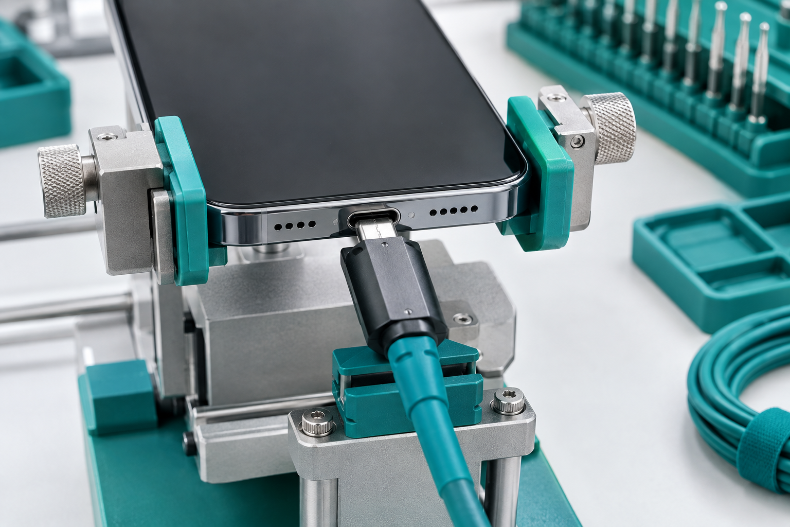 Port and component verification on the bench